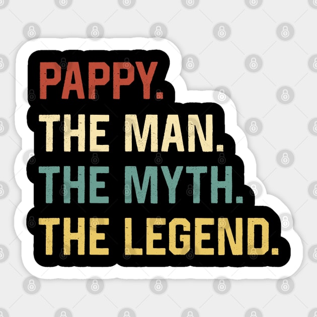 Fathers Day Shirt The Man Myth Legend Pappy Papa Gift Sticker by Marang